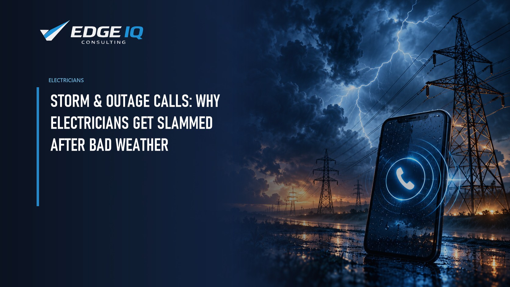Storm & Outage Calls: Why Electricians Get Slammed After Bad Weather