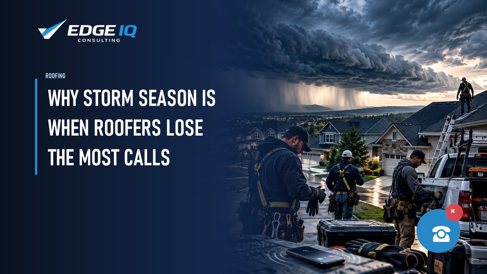 Why Storm Season Is When Roofers Lose the Most Calls